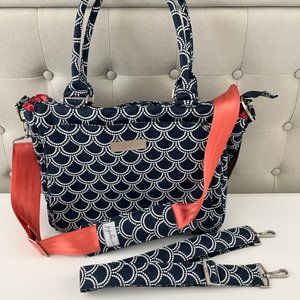 JuJuBe Structured Diaper Bag/Tote/Purse, Be Classy, Newport